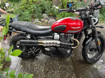 Selling my 2017 Triumph Street Scrambler. The bike runs perfectly and has two owners. Only selling b...