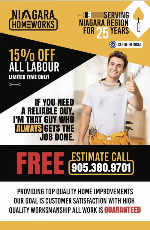 NIAGARA HOMEWORKS provides top quality home improvements.Our goal is customer satisfaction with qual...