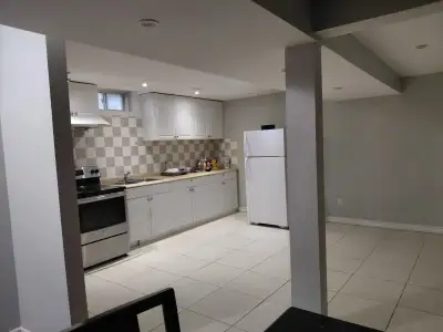 For couples or Girls only. Spacious 1-bedroom basement apartment available with a private entrance a...