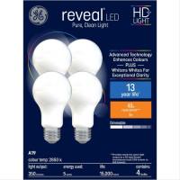 LED- A19 Light Bulbs (4-Pack)