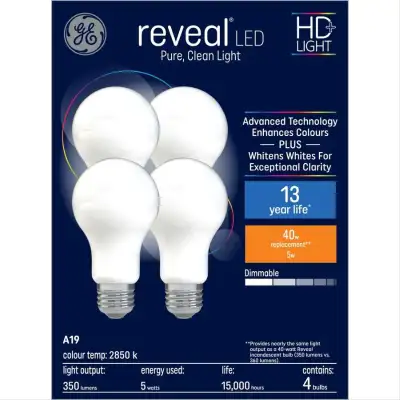 LED- A19 Light Bulbs (4-Pack), View more