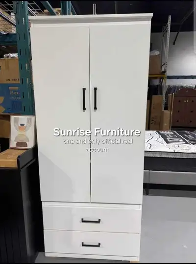 Wooden wardrobe cupboard new 2 door wardrobe closet cabinet, View more