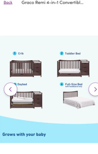 Graco 4 in 1 crib