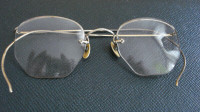 antique gold framed eyeglasses