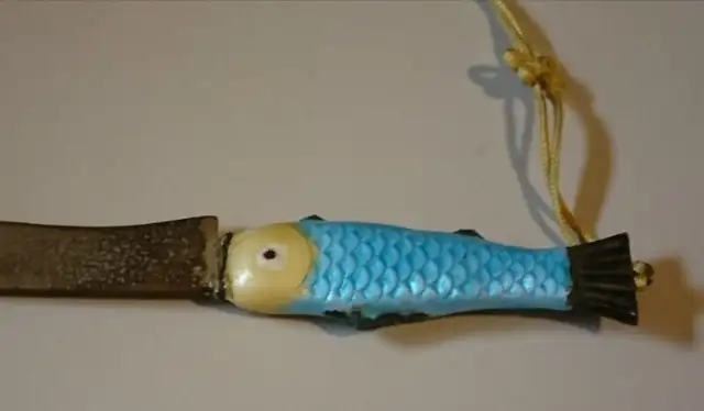 Antique Letter Opener/Knife with Enameled Cloisonne Fish Handle in Arts & Collectibles in Oshawa / Durham Region - Image 7