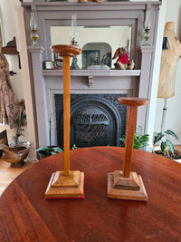 Antique store display hat stands