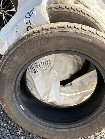 Michelin Primacy Summer tires taken off a Rav 4 225/60/R18 Lots of life left