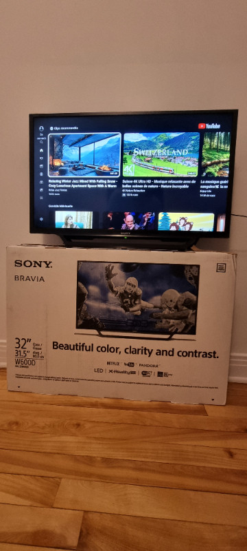 Télévision intelligente DEL 720p de 32 po de Sony (KDL32W600D) dans Téléviseurs  à Longueuil/Rive Sud
