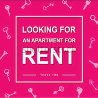 Looking for a 1 bedroom apartment 