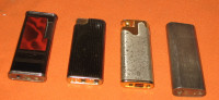 Lighter *Four Assorted* Maxim/Srome/ Etc. All Work Need Fuel L44