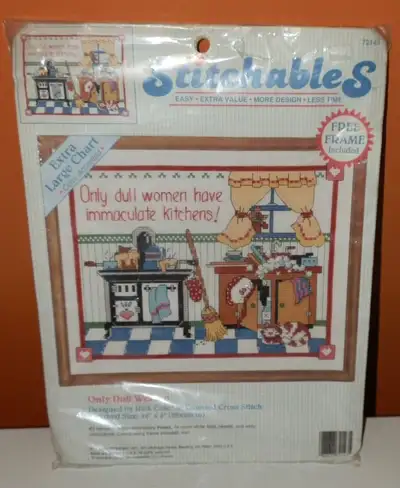 Unopened Cross Stitch Kit - Dull WomenDimensions Stitchables, View more