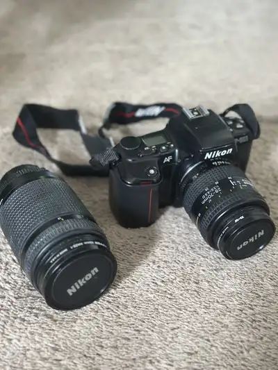 Vintage Nikon Film Camera Kit Selling a complete Nikon film photography kit in excellent used condit...