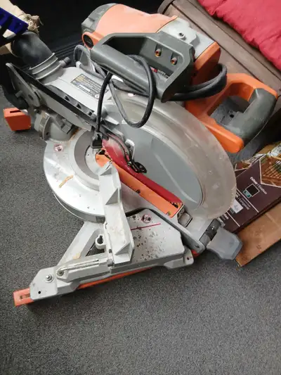 12 RIGID TABLE SAW AND STAND, View more