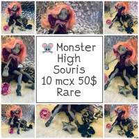 Monster High Souris Mouscedes 10 mcx 50$ Rare