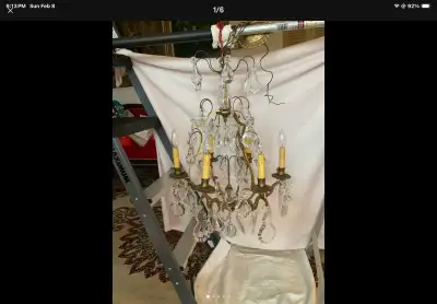 AUSTRIAN SCHONBECK CHRYSTAL CHANDELIER, View more