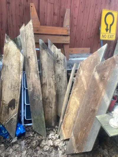 20 pieces of various widths and lengths Many are 12 inches wide. Length varies between five and 8 fe...