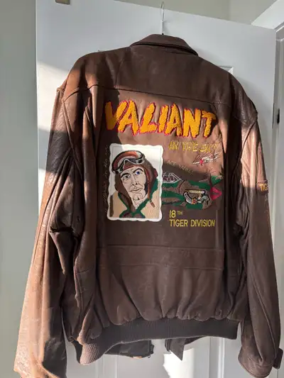 Rare Pilot A2 Bomber Jacket Sheepskin leather very soft. 1940s Vibe although not from the 1940s like...