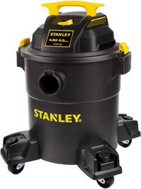 Stanley Wet/Dry Vacuum, 6 Gallon, Black