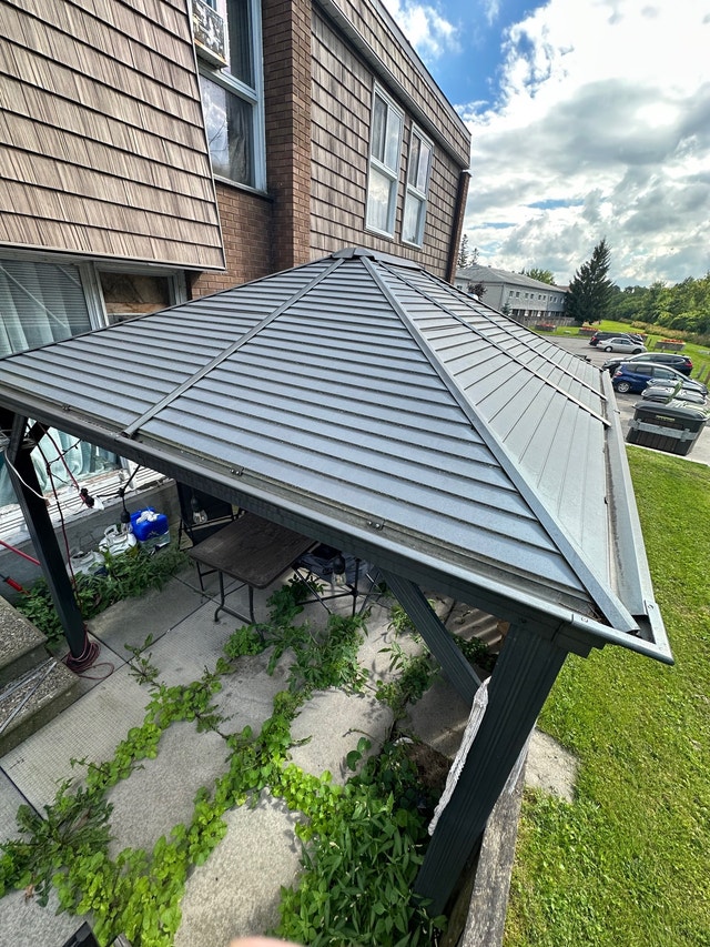 10x12 Hardtop Gazebo for Outdoor Garden Patio,Steel Frame(Black