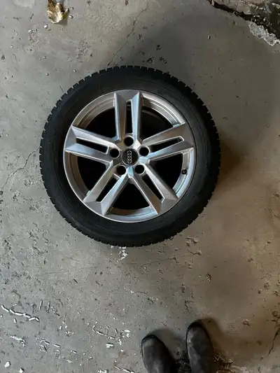 17 in rims, official Audi rims, winter tires used for 3 winters, tread is still good Original price...