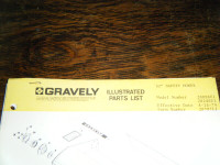 Gravely 32"  Safety Mower  Parts List  #20797L1