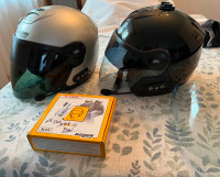 Motorcycle  helmets Nolan with communicators