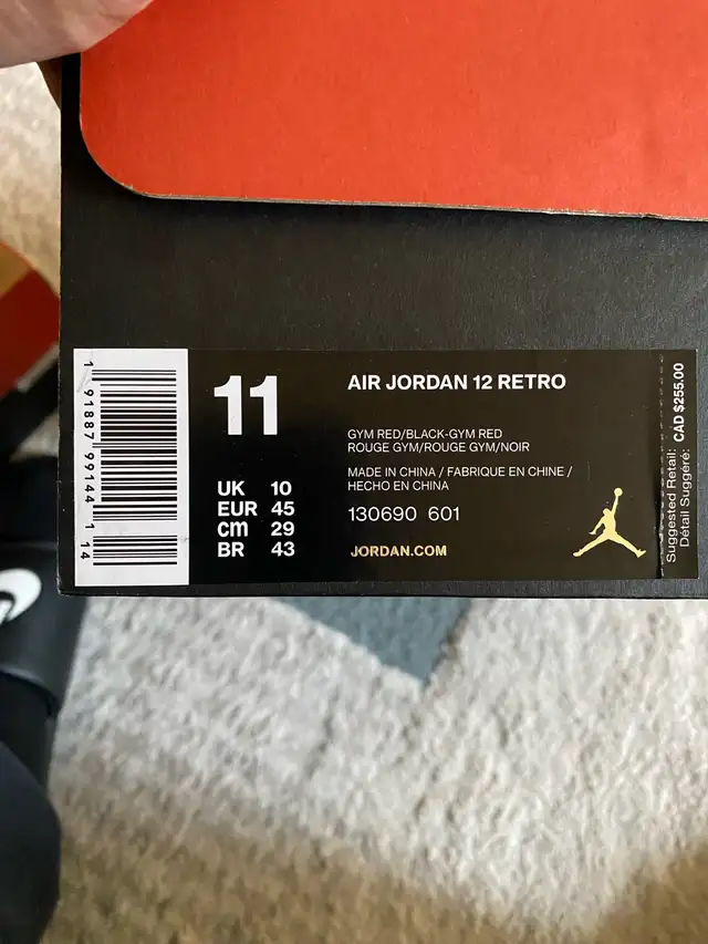 Air jordan 12 in Men's Shoes in City of Toronto - Image 3