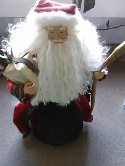 Santa tree topper/ Christmas Santa decor, View more