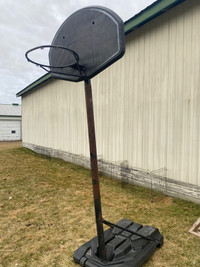 Basketball hoop and pole 