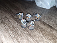 Warhammer 40k space Marine plastic scouts painted