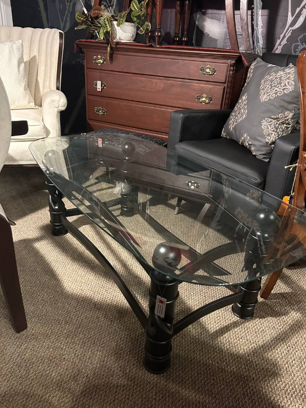 GLASS TABLE metal frame in Other Tables in Dartmouth