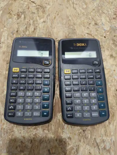 2 X Texas instruments TI-30XA scientific calculators, View more