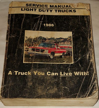 1986 GMC Light Duty Truck Trucks Service Manual