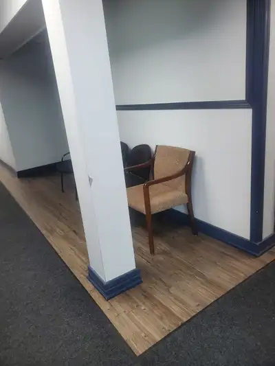 clean office available for rent at steeles and tomken in brampton.
