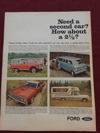 1969 Ford Bronco/Ranchero/Club Wagon/Camper Special Original Ad