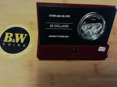 2006 Royal Canadian Mint $30 Dog Sled Team Sterling Silver Coin $76 The 2006 Royal Canadian Mint $30...