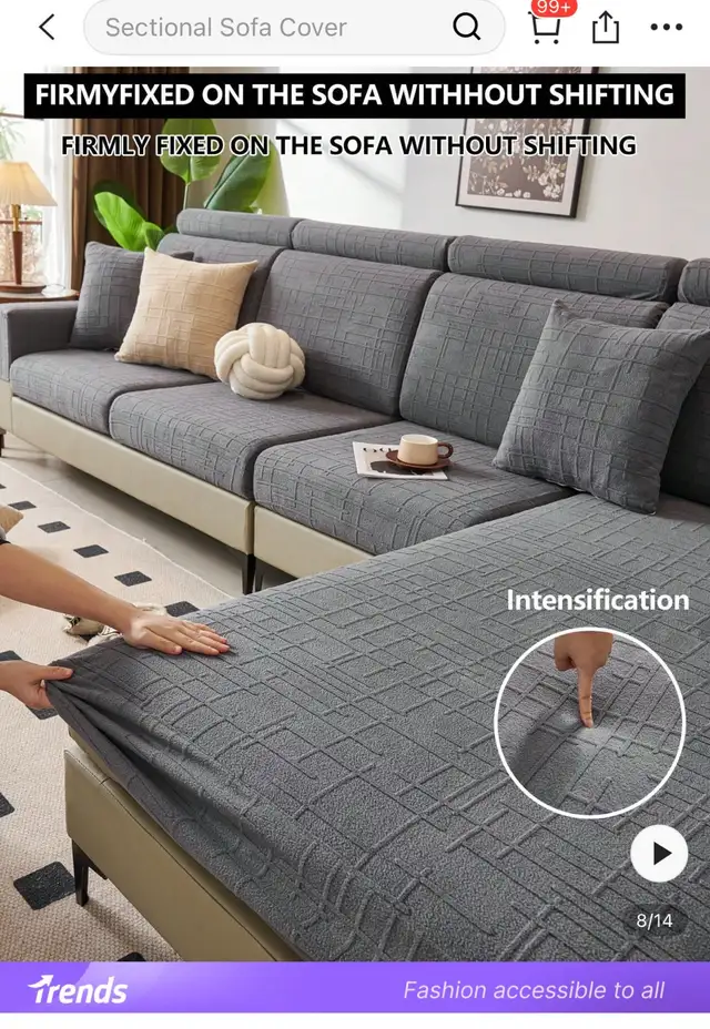 3pc Stretchy Sofa Cover, Anti- in Other in City of Toronto - Image 3