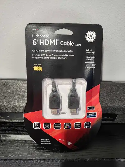 High Speed 6' HDMI Cable, View more