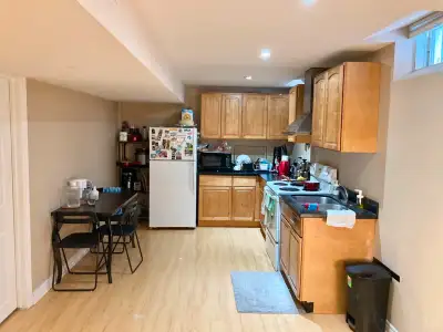 Basement for Rent, 2 bedrooms, 1 bathroom with 2 parking spots. Separate entry.