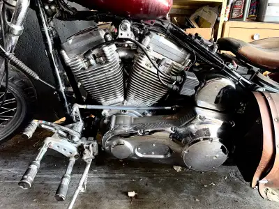 1999 Harley Davidson Custom Built Skunk, built for long highway trips. 2 year old 6 speed Baker tran...