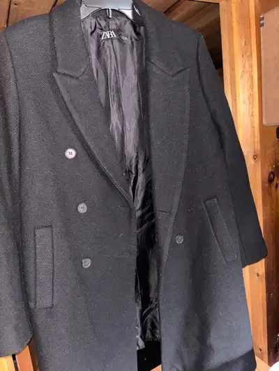 Zara Black Coat, View more