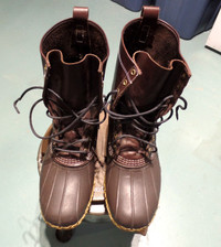 L.L.Bean boots for sale. Leather top, rubber bottom, Size 13