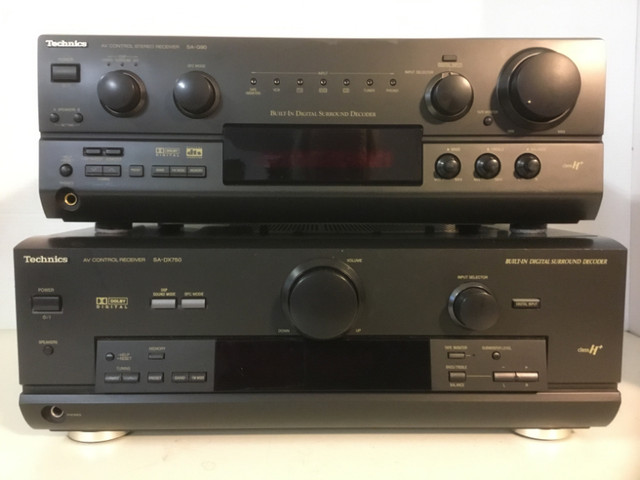 Technics SA-DX750 SA-G90 Stereo Receiver AV controller 95 ea in Stereo Systems & Home Theatre in City of Toronto
