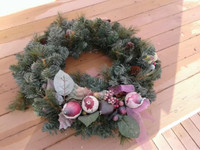 Large Beautiful 20" x 20" candied fruit wreath.Pine Ridge NE