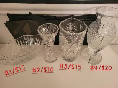 Antique Crystal Vases, View more