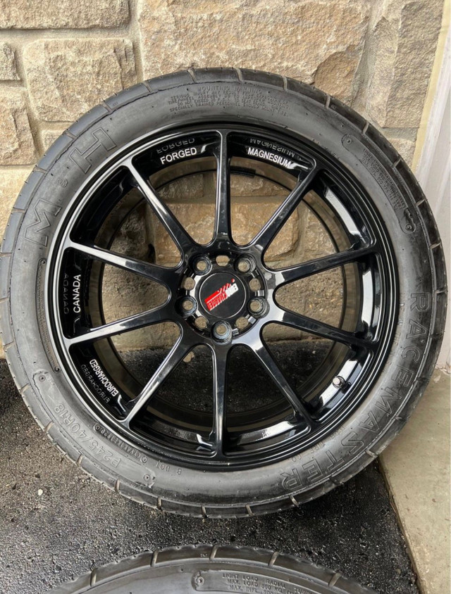 4 ECC Black Forged Magnesium Lightweight Wheels in Tires & Rims in Mississauga / Peel Region - Image 4