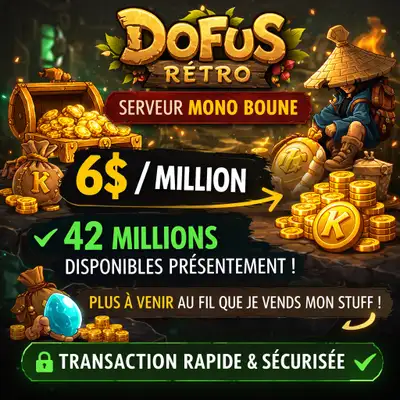 Vente de Kamas – Dofus Rétro Mono Boune, View more