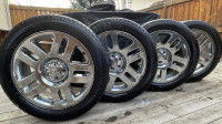 20 inch Michelin X-ICE winter tires on 20 inch rims 