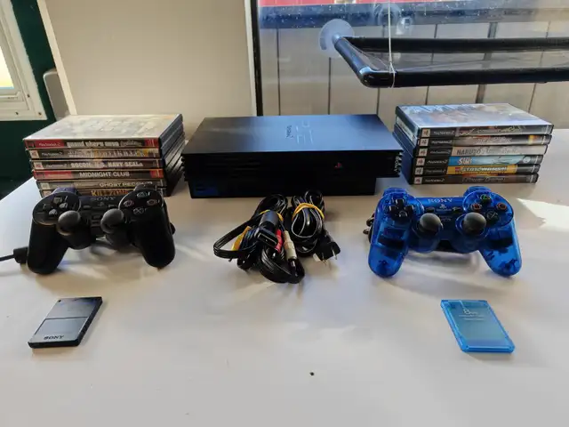 PS2 Console Bundle - Tested, 2 Controllers, 12 Games, GTA SA in Older Generation in New Glasgow - Image 2