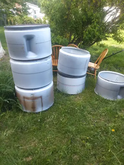 DRYER DRUMS..great for fire pit..various sizes available..take your pick..25 $ each or 2 for only 40...